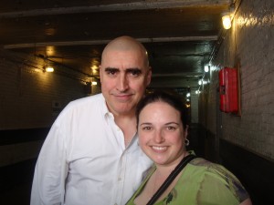 My wife Jennifer with "Red" star Alfred Molina
